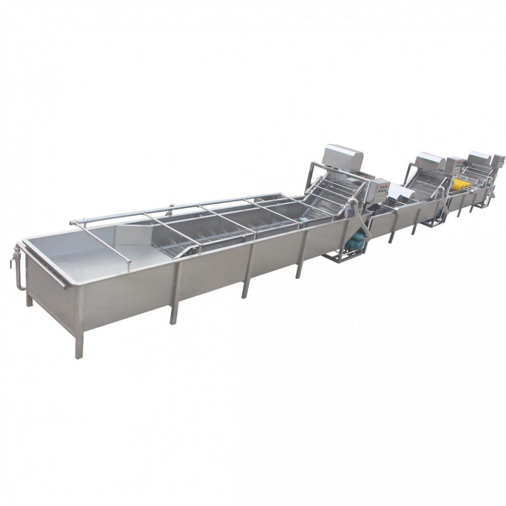 Fruit and vegetable cleaning production line